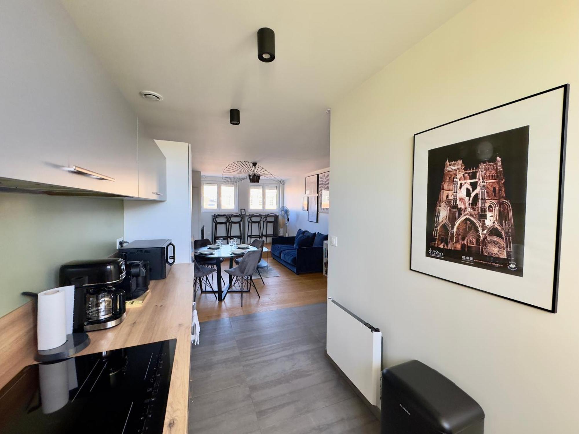 Vue Cathedrale, Beffroi, Netflix En Hyper Centre Amiens Exterior foto